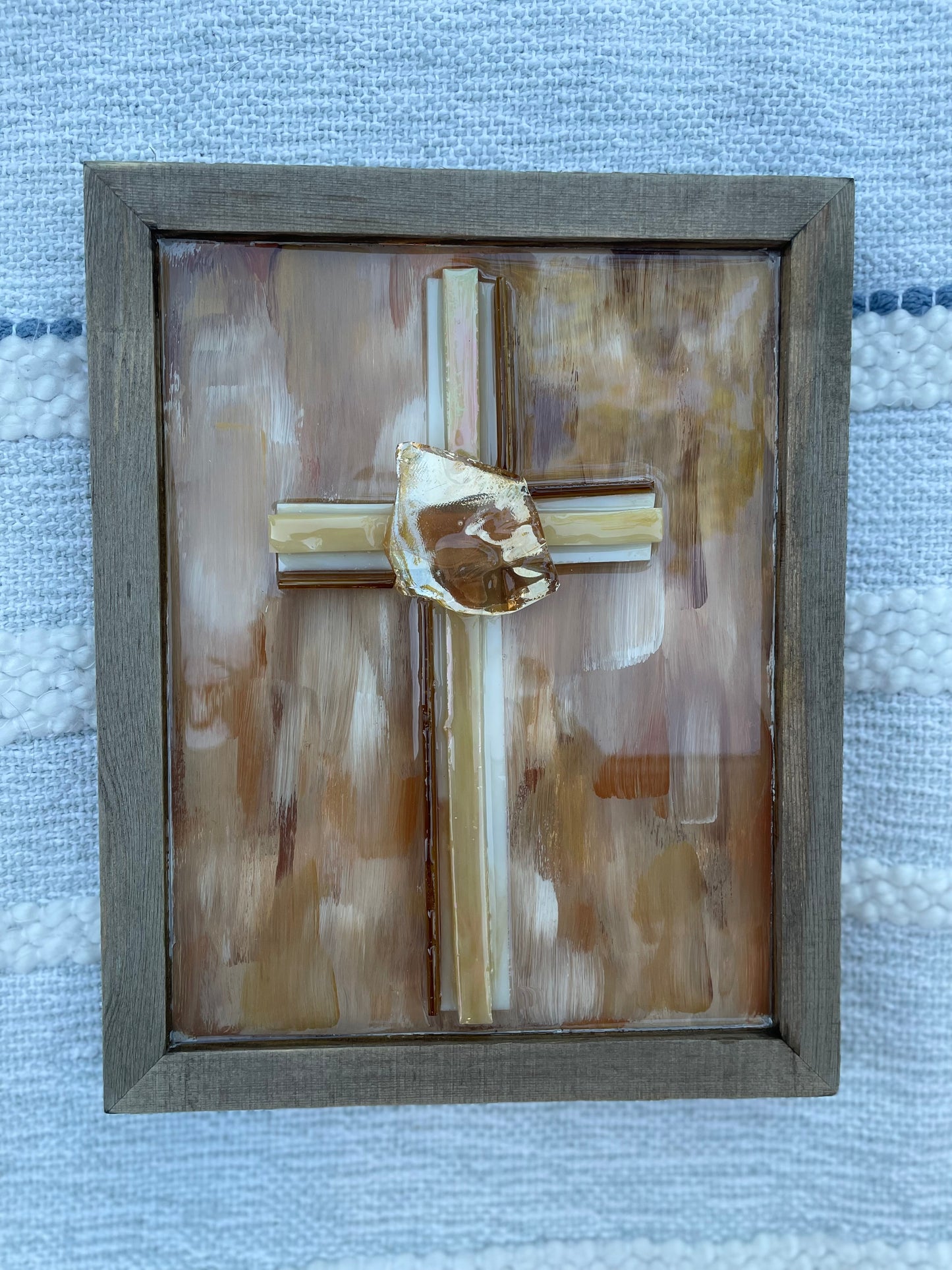 Small 8 x 10 Brown Cross I